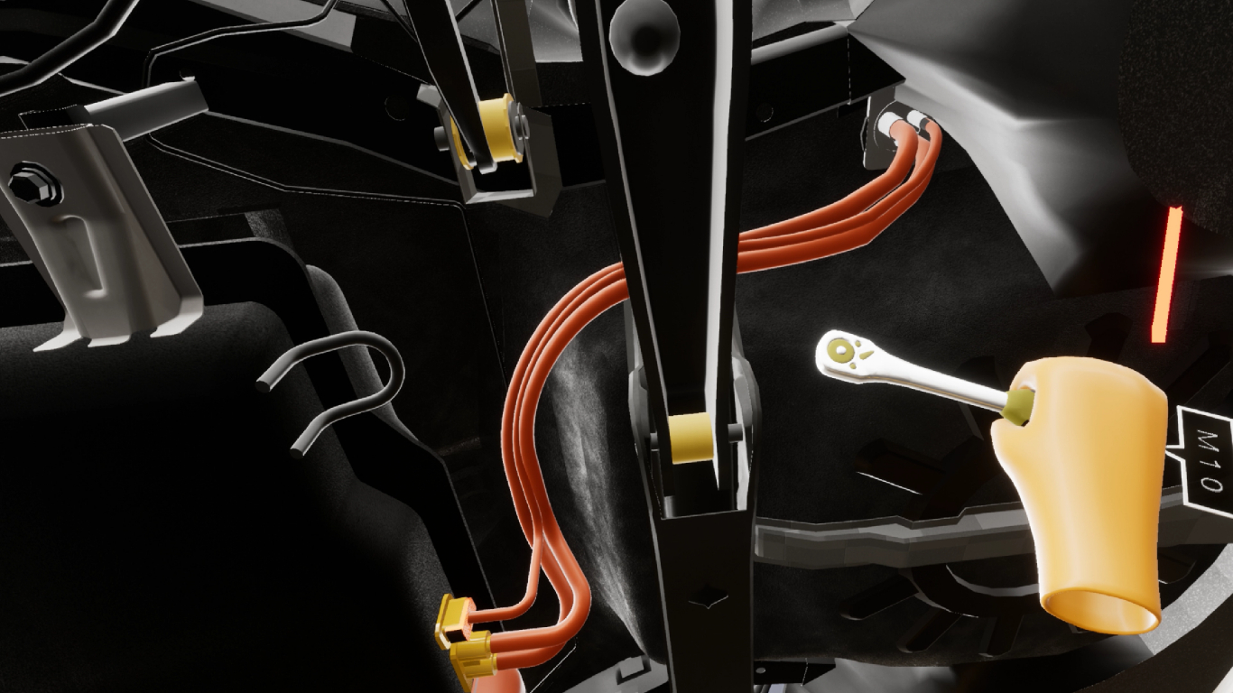 Automobile repair simulation